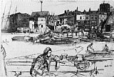 James Abbott McNeill Whistler Black Lion Wharf painting